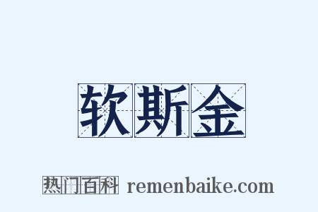 软斯金是什么意思的图片